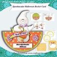 Spooktacular Halloween Rocker Card with Decoupage, Inserts and Envelope