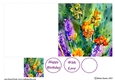 Impressionist Floral Cut and Fold Card 3