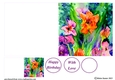 Impressionist Floral Cut and Fold Card 9