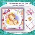 Mother and Baby Lion Mothers Day and Birthday Card Front and Insert
