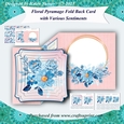 Floral Pyramage Fold Back Card with Various Sentiments 3