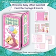 New Baby Welcome Offset Gatefold Card - Baby Tiger
