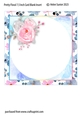 Pretty Floral 7.5 Inch Blank Insert