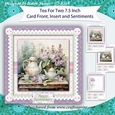 Tea For Two 7.5 Inch Card Front with Insert and Sentiments