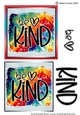 Be Kind Graffiti Card Front Topper