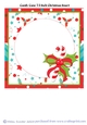 Candy Cane 7.5 Inch Square Christmas Insert