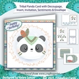 Tribal Panda Card and Party Invite