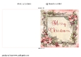 Floral Christmas Cut and Fold Card 1 Merry Christmas