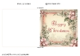 Floral Christmas Cut and Fold Card 4 Happy Christmas
