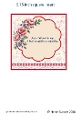 Floral Insert to Fit a 6X6 Inch Card