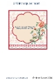 Floral Insert to Fit a 6X6 Inch Card