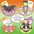 Halloween 3D Decoupage Rocker Cards Bumper Set with Envelopes