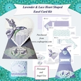 Lavender and Lace Heart Shaped Easel Card Kit You Are My Everything 