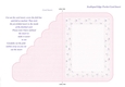Pretty Pink Blank Insert to fit 5 x 7 Inch Scalloped Edge Pocket Card