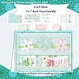 Let It Snow 3D Decoupage 5 x 7 Inch Tent Card Kit Blue
