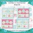 Let It Snow 3D Decoupage 5 x 7 Inch Tent Card Bumper Kit