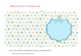 Polka Dots & Butterfly Blank Insert to Fit 5.5 x 5.5 Inch Square Card