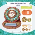 Aries - Zodiac Easel Birthday Card