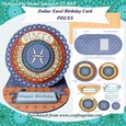 Pisces - Zodiac Easel Birthday Card