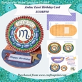 Scorpio - Zodiac Easel Birthday Card
