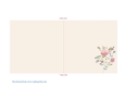 Climbing Roses Quick and Easy Print, Cut and Fold Blank Insert