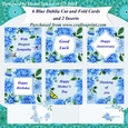 6 Dahlia Quick & Easy Cut & Fold Cards and 2 Inserts Bumper Kit