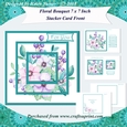 Floral Bouquet 7 x 7 Inch Stacker Card Front