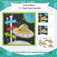 Lost in Space 7 x 7 Inch Card Front with Optional Decoupage