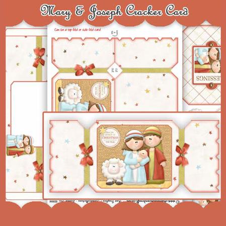 Mary & Joseph Christmas Cracker Card