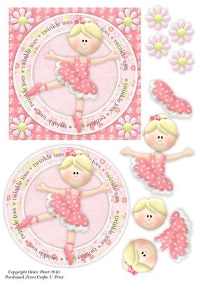 Ballet Card Front & Decoupage