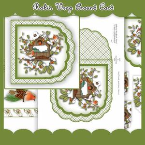 Robin Wrap Around Card