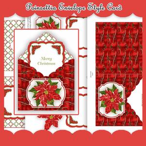 Poinsettia Envelope Style Card