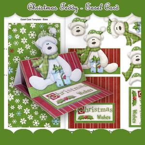Christmas Teddy Easel Card