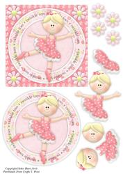 Ballet Card Front & Decoupage