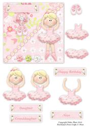 Ballet 2 Card Front & Decoupage