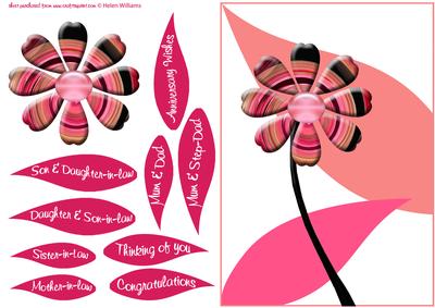 Funky Swirl Flowers * 2