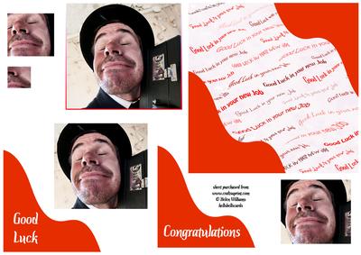Good Luck in Your New Job Square Pyramid