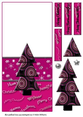 Contemporary Swirl Christmas Tree Over the Edge