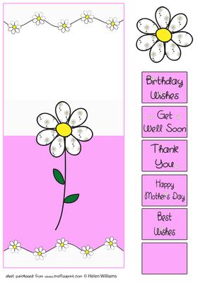Daisy Chain Over the Edge Card