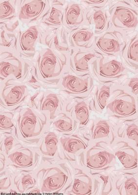 Pink Arty Roses Paper/vellum