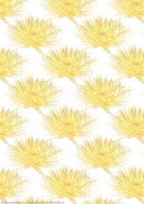 Yellow Floral Vellum Larger Flower