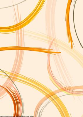 Swirl & Swoosh Backing Paper Orange