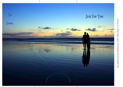 Surfer at Sunset Money Card Dl Size