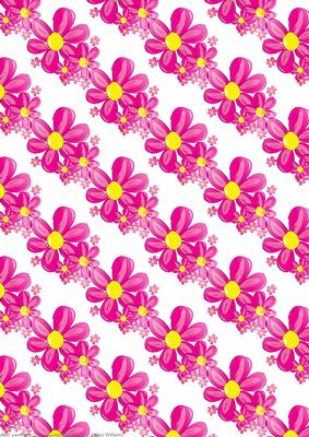 Pinkity Pink Paper Large Flower