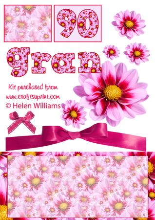 Dahlia Alphabet, Numbers & Embellishment Kit