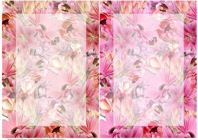 Lily & Gerbera Bouquet Card Bases