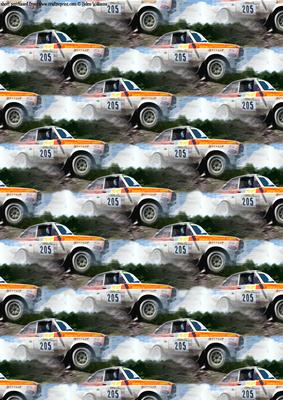 Ford Escort Rally Car Paper
