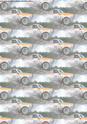 Ford Escort Rally Car Vellum