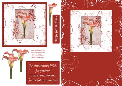 Cala Lily Swirl Step by Step