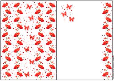 Poppy & Butterfly Wishes Card Fronts